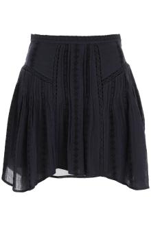 isabel marant etoile jorena mini skirt with lace inserts