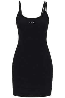 off-white tank dress with off embroidery