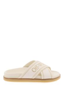 off-white embroidered logo slides with