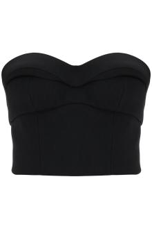 versace padded cup bustier top with