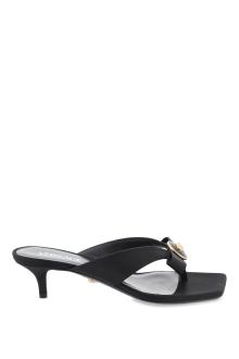 versace gianni ribbon thong mules