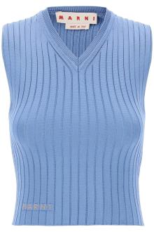 marni sleeveless ribbed knit top