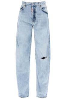 dsquared2 &quot;oversized jeans with destroyed