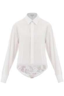 alaia shirt bodysuit in poplin