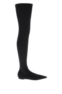 dolce &amp; gabbana stretch jersey thigh-high boots