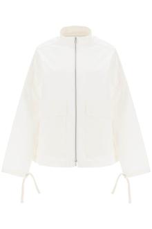 jil sander oversized blouson jacket in canvas