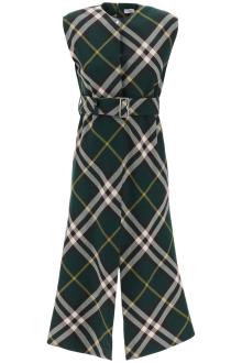 burberry ered wool midi dress