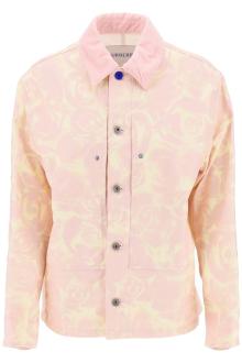 burberry &quot;canvas workwear jacket with rose print