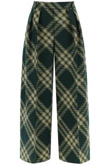 burberry check palazzo pants