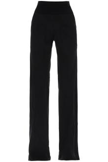 rick owens bias pants with slanted cut and