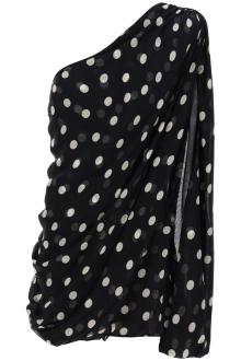 stella mccartney silk polka dot mini dress