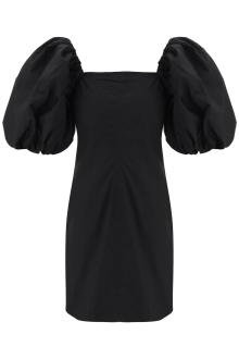 ganni mini dress with balloon sleeves