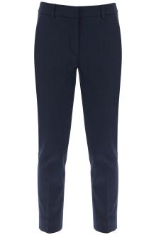 weekend max mara stretch cotton cigarette pants