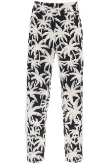 palm angels joggers with palms print