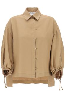 max mara maxi linen and silk rodeo shirt