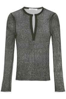 max mara long-sleeved ribbed knit top for men