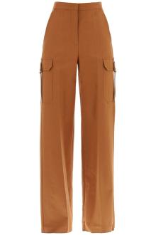 max mara stretch satin cargo pants for men/w