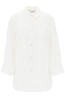 &#039;s max mara daria linen shirt with three-quarter sleeves