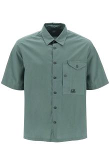 cp company short-sleeved poplin shirt