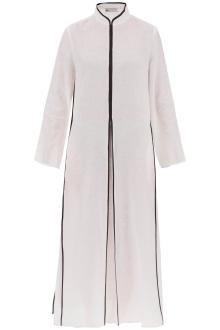 tory burch long linen caftan dress