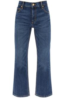 tory burch cropped flared jeans