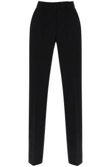 tory burch straight leg pants in crepe cady