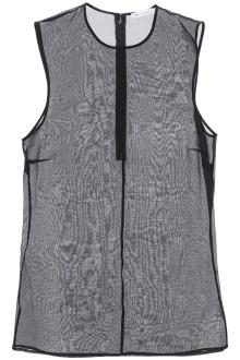 ami alexandre matiussi sleeveless silk top in