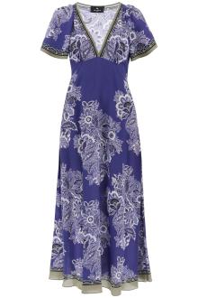 etro maxi crepe de chine dress