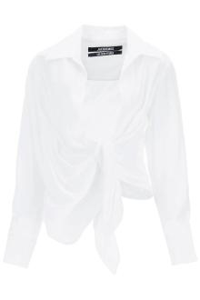 jacquemus &#039;la chemise bahia&#039; draped blouse