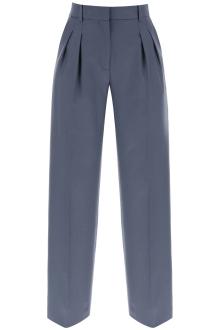 loulou studio sbiru double pleat trousers