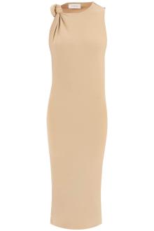 sportmax midi nuble dress with knot