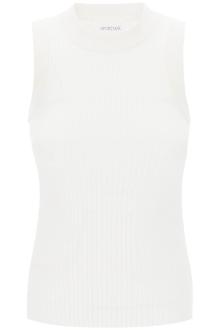 sportmax sleeveless ribbed knit top