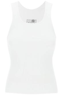 mm6 maison margiela tank top with numeric logo