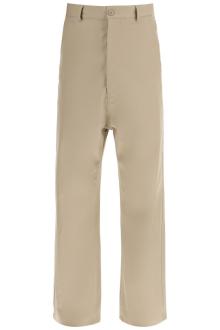 mm6 maison margiela loose straight leg pants with a