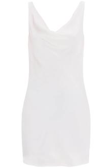 norma kamali ato maria&#039;s mini crepe satin dress