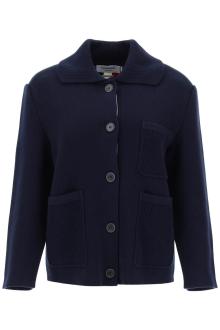 thom browne cotton-cashmere knit jacket