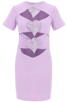 giuseppe di morabito mini cut-out dress with applied anthur