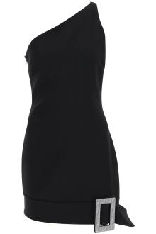 giuseppe di morabito one-shoulder mini dress with rhin