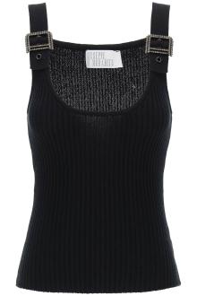 giuseppe di morabito &quot;knit top with rhinestone buck