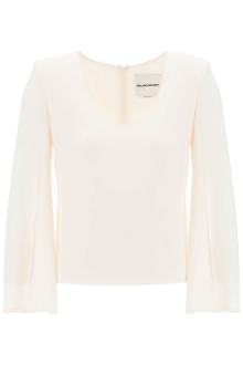 roland mouret &quot;cady top with flared sleeve&quot;