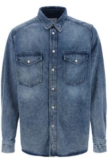 marant overshirt in denim tailly