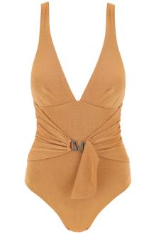 max mara beachwear &quot;full jersey and lurex jumpsuit