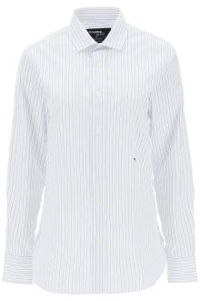 homme girls striped poplin shirt