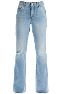 balmain flare mid-rise jeans with