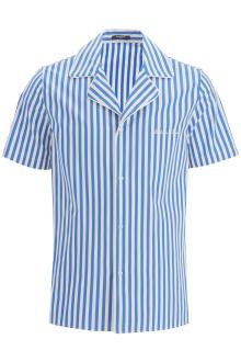 balmain striped pajama shirt for