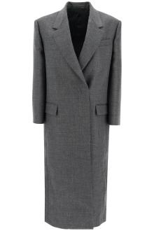 brunello cucinelli woolen overcoat in canvas fabric