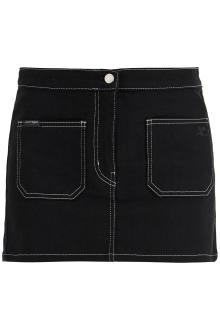 courreges denim mini skirt