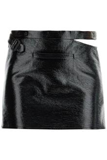 courreges vinyl mini skirt