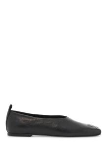 courreges ist leather ballet flats