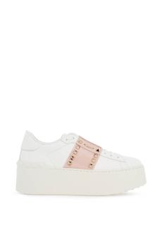 valentino garavani open rockstud untitled sneakers